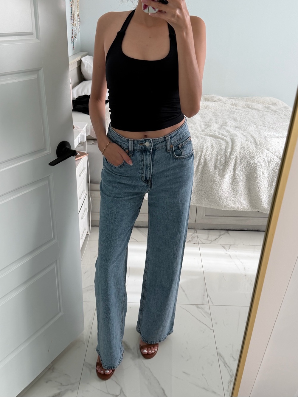 H&M Light Blue Denim Jeans Sz 4